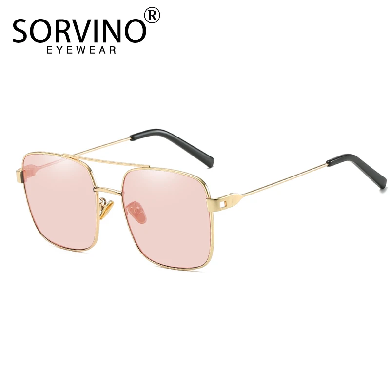 Мужские и женские Квадратные Солнцезащитные очки SORVINO роскошные брендовые