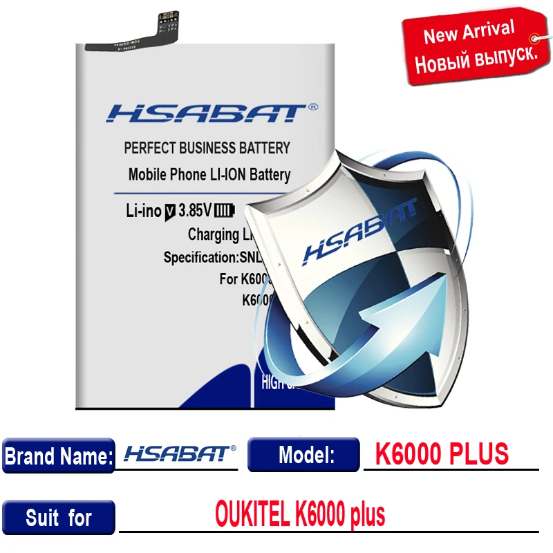 for K6000 Plus HSABAT Новинка 7350 мАч батарея для Oukitel K6000/K6000 Pro 5,5 дюймов 4G LTE/K6000 plus - Цвет: for K6000 Plus