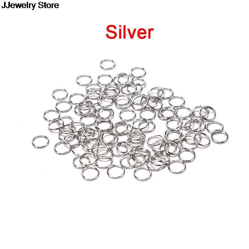 100pcs Jump Rings Split 4mm/5mm/6mm/7mm/8mm For Jewelry Ornament Opening Connection Ring | Украшения и аксессуары