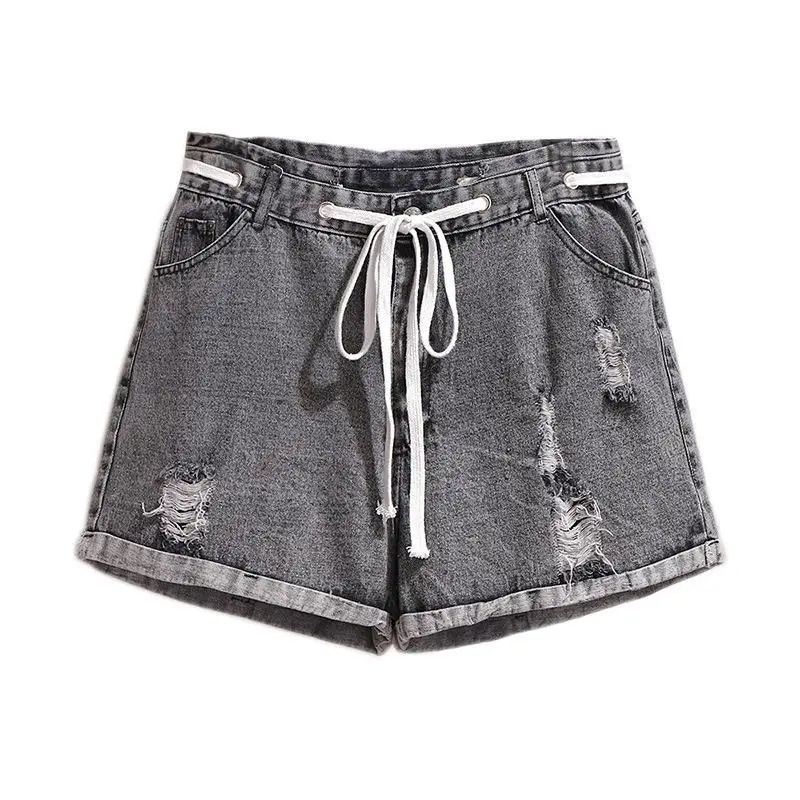 

2020 large size women's Short Jeans For Women Tassel Denim Shorts Women Bottoms Female High Waist Shorts Jeans Summer Casual 5XL