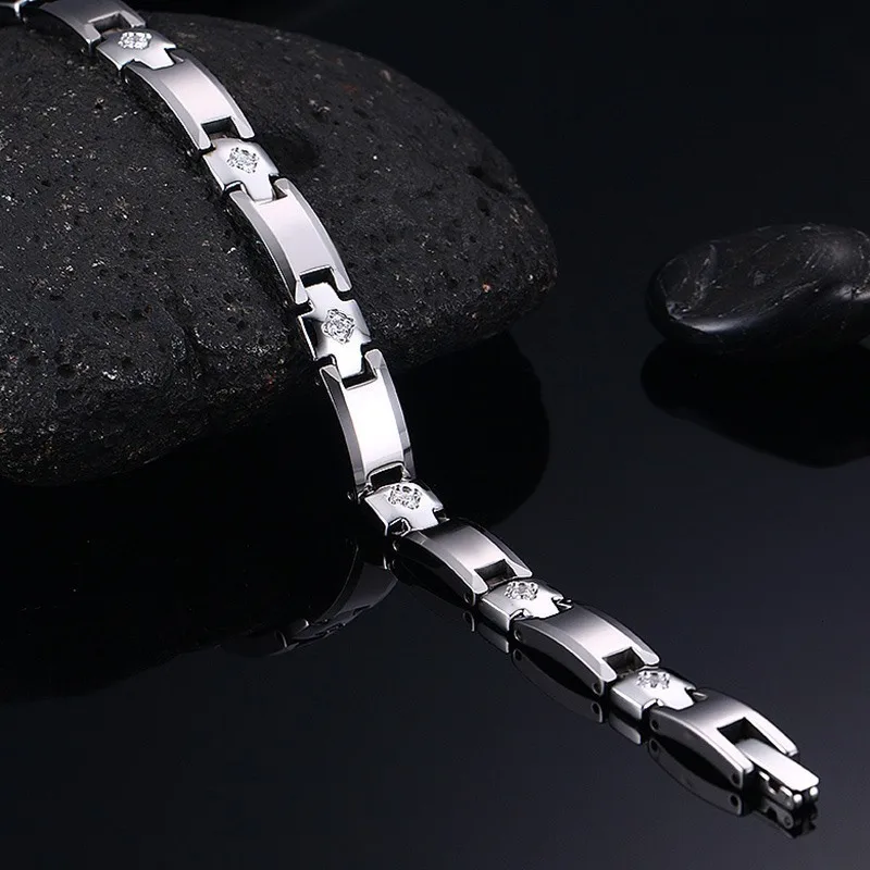 Vnox Для женщин магнитотерапия браслет Вольфрам из карбида для 7.6&quot | Украшения и