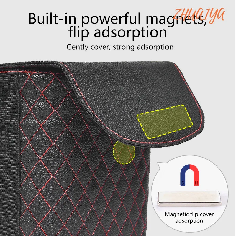 Leather Car Trash Bin Auto Organizer Storage Box Gargage Holder Automobile Accessories FOR BMW M LOGO | Автомобили и мотоциклы