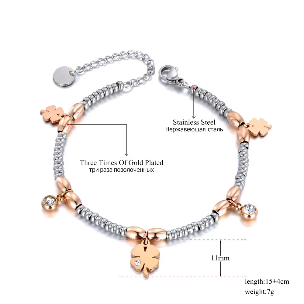 трендовая Подвеска со стразами в виде цветка из нержавеющей стали браслеты для