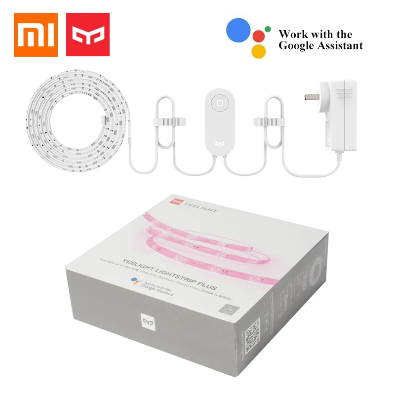 Xiaomi Yeelight умный красочный атмосферный светильник 2 м Xiao mi Home APP RGB светильник s работа с Alexa Google Assistant Homekit