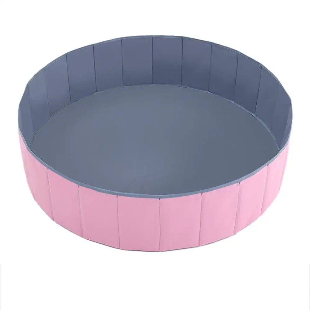 pink grey Игра для детей палатки океан мяч бассейн Типи ограждения манеж лагерь Круглый Бассейн яма без мяча складная кровать палатка для детей подарок - Цвет: pink grey