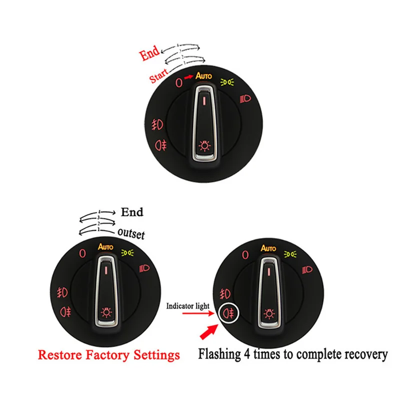Автомобильные машины автоматического включения света фар и Сенсор для VW Golf MK6 MK5