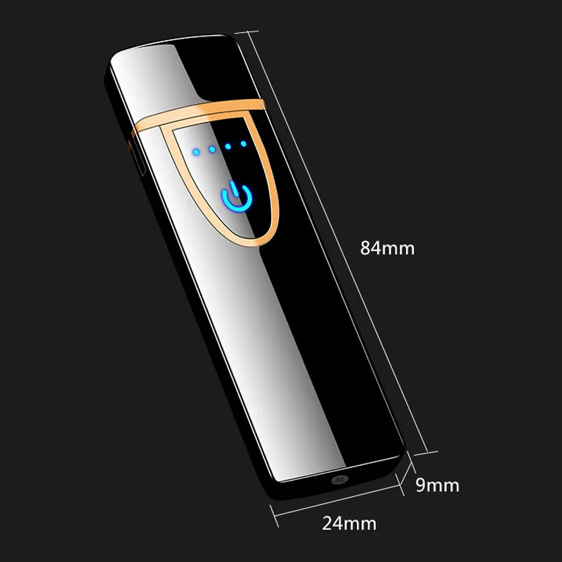 Лидер продаж зажигалка с сенсорным экраном компактным умным датчиком USB зарядкой