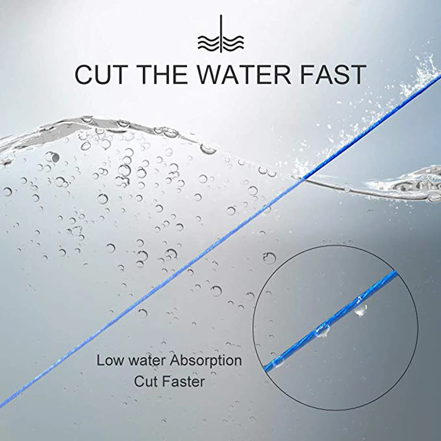 

Jioudao Braided Fishing Line Sea Saltwater Fishing 8 Strands 8 Colors 1500M 8LB-160LB