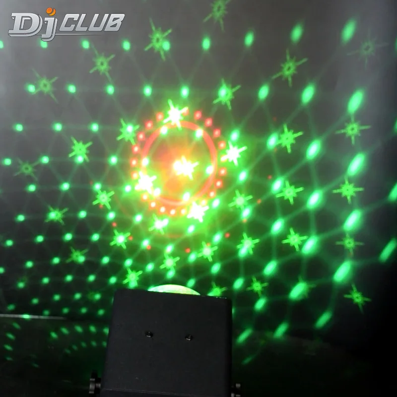 Диско лазерный светильник RGB проектор светодиодный для домашнего свадебного