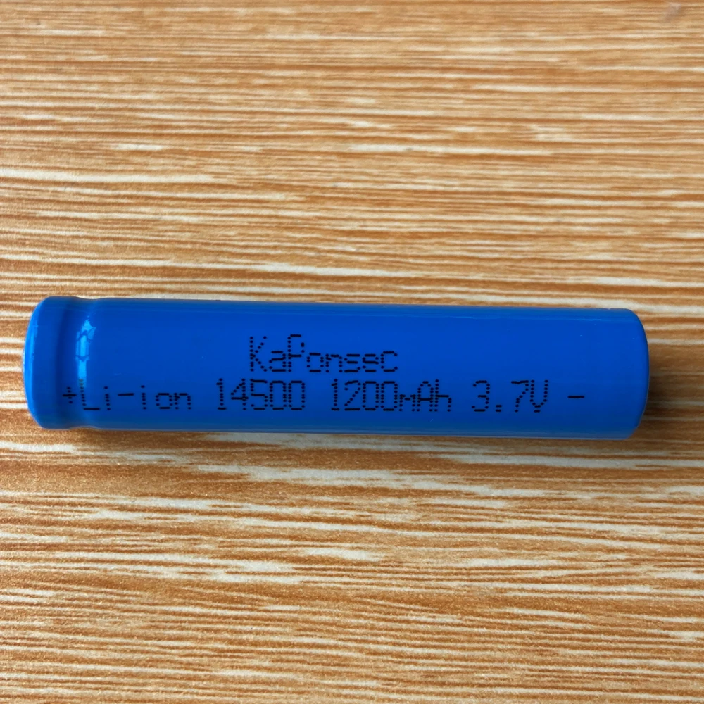 KaPonsec 10 предметов/Лот размер с 1200 мАч 14500 батарея 3 7 V Перезаряжаемые литий ионная