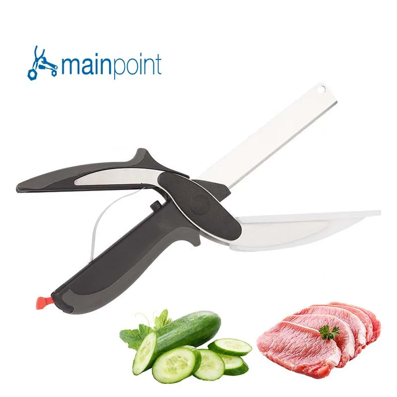 Главная точка 2 в 1 утилита ножницы нож и доска умный шеф повар из нержавеющей