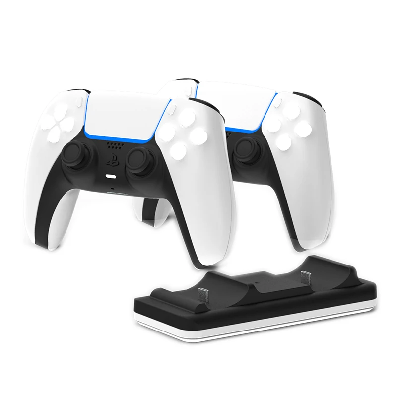 

Игровые аксессуары для PS5, док-станция с двойным зарядным устройством для беспроводного контроллера PlayStation 5, зарядное устройство для геймпа...