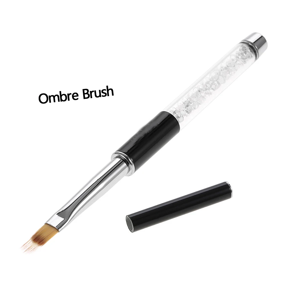 Для ногтей ANGNYA художественный градиентный затеняющий цвет зубчатая щетка УФ