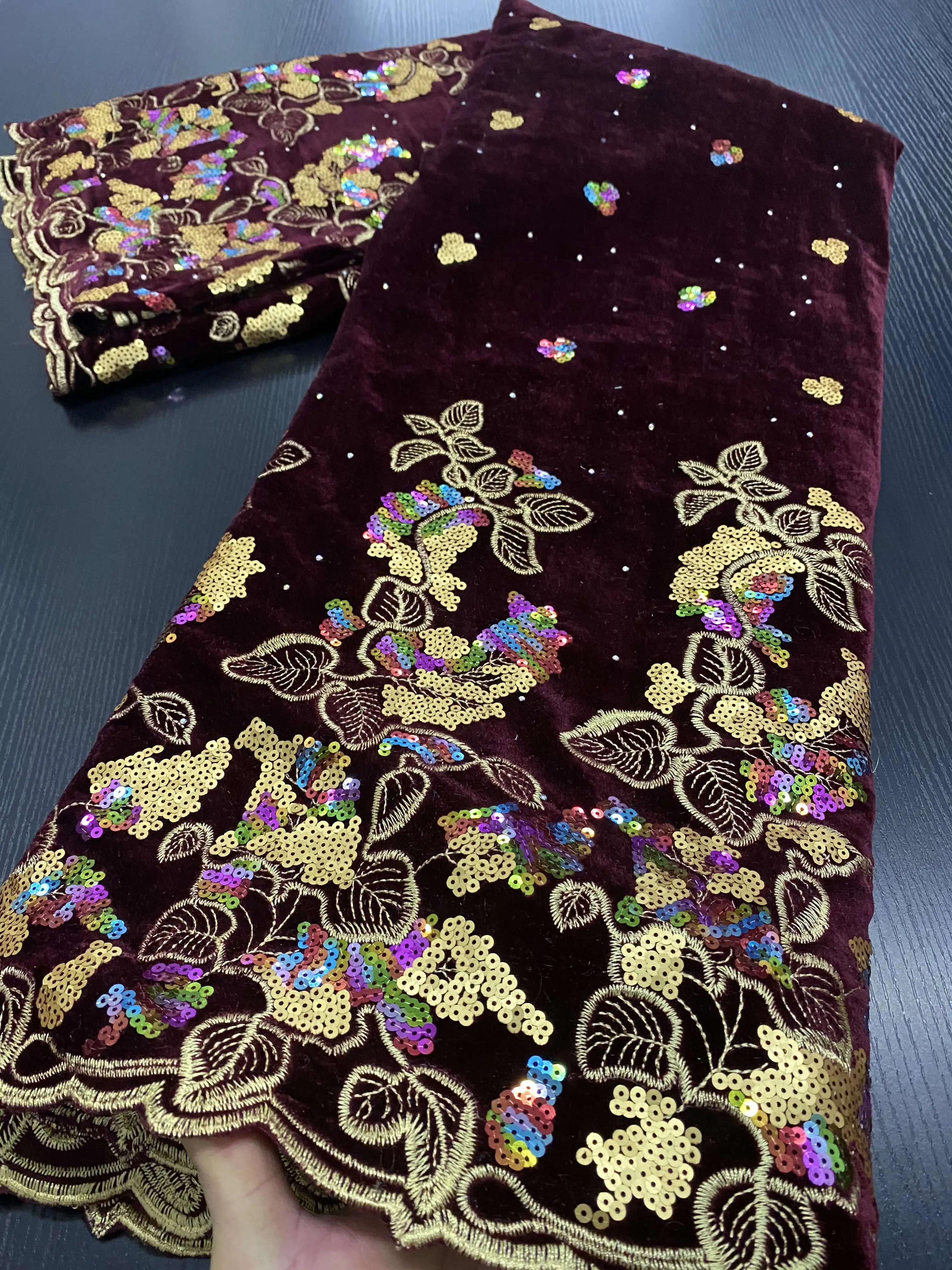 Африканская бархатная кружевная ткань 2020 высококачественное кружево