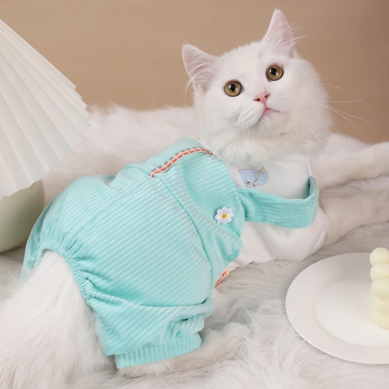 

Cat Clothes Winter Warm Cute Chihuahua Bulldog Pajamas Coat Puppy Cat Apperal