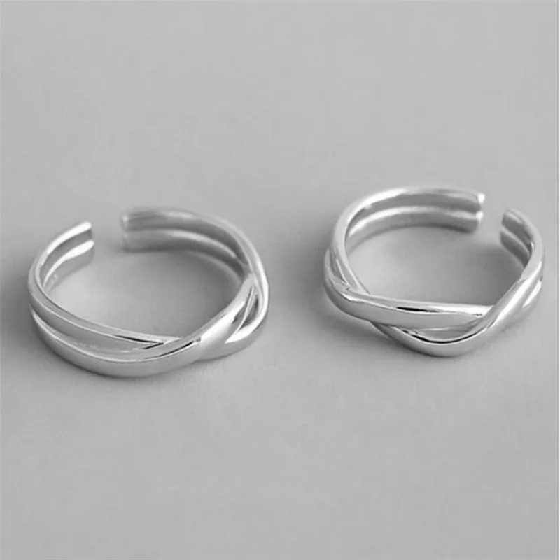 

Новые модные гладкие плетеные витые ювелирные изделия из стерлингового серебра 925 пробы темпераментные волнистые плетеные популярные откр...