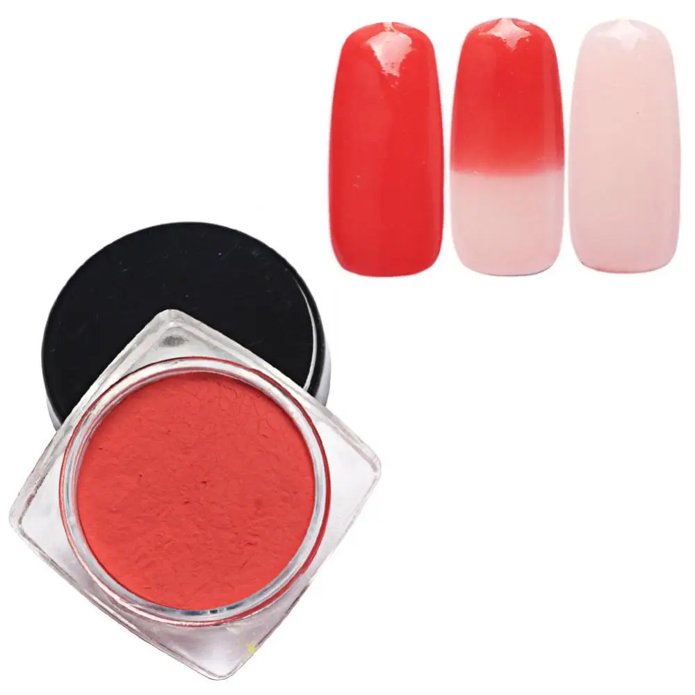 Термальный порошок для ногтей меняющий цвет термохромный пигмент температура