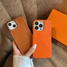 Luxury Leather Case for iphone 13 Pro Max High Quality Fashion Protective Phone Cover for iPhone 12 11 Pro Max mini Back Case