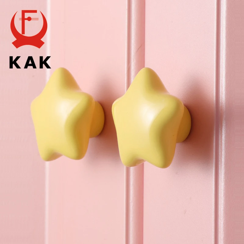 Керамические Мультяшные ручки KAK для мебели детской комнаты ящиков шкафов