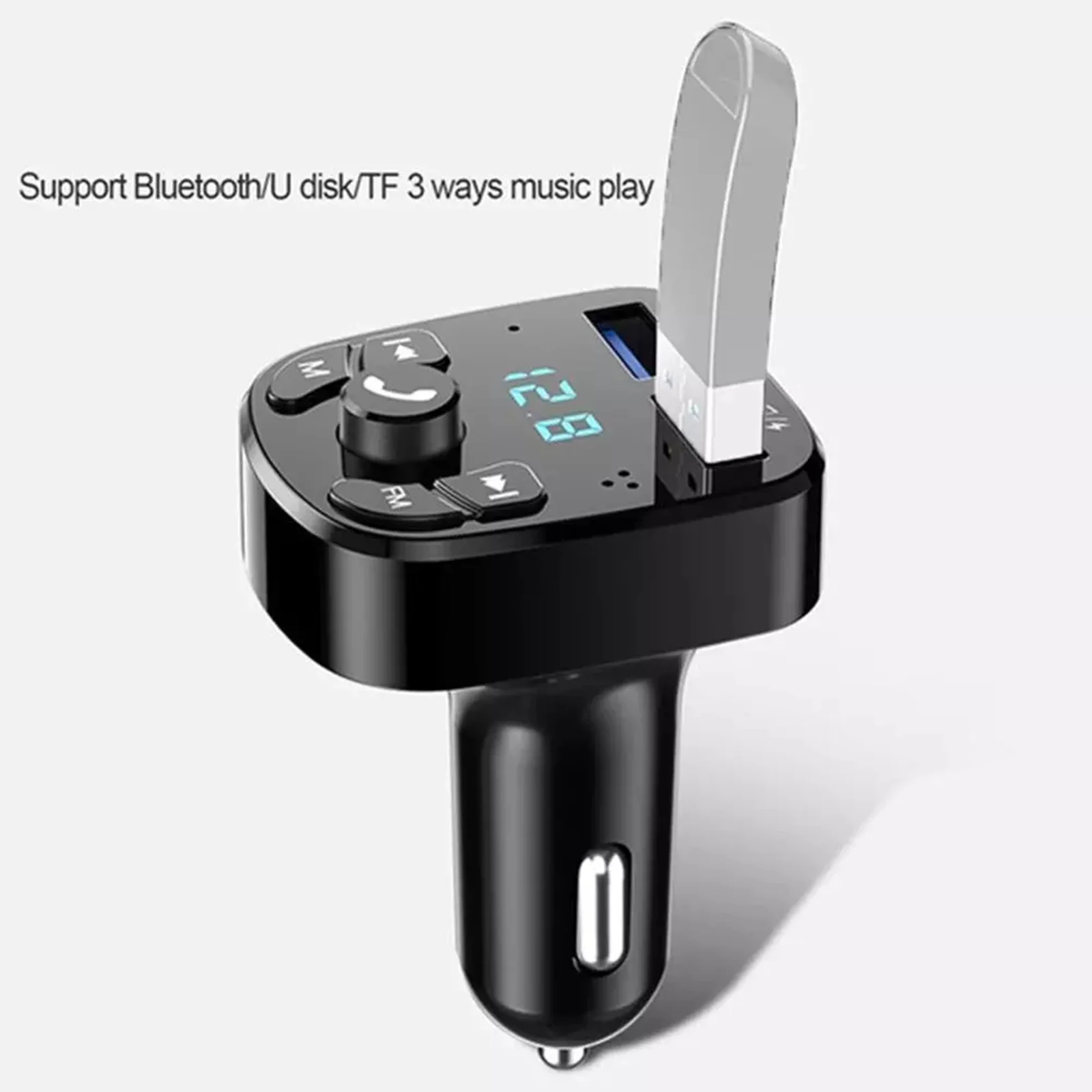 Автомобильный Bluetooth MP3-плеер автомобильный FM-запуск автомобильный  громкой связи телефон музыка U-диск USB зарядное устройство Прямая поставка  оптовая продажа | AliExpress