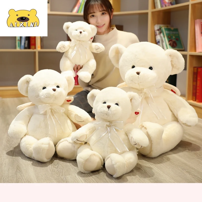 Розовый Ароматный Ангел медведь кукла плюшевый мишка белые мягкие плюшевые