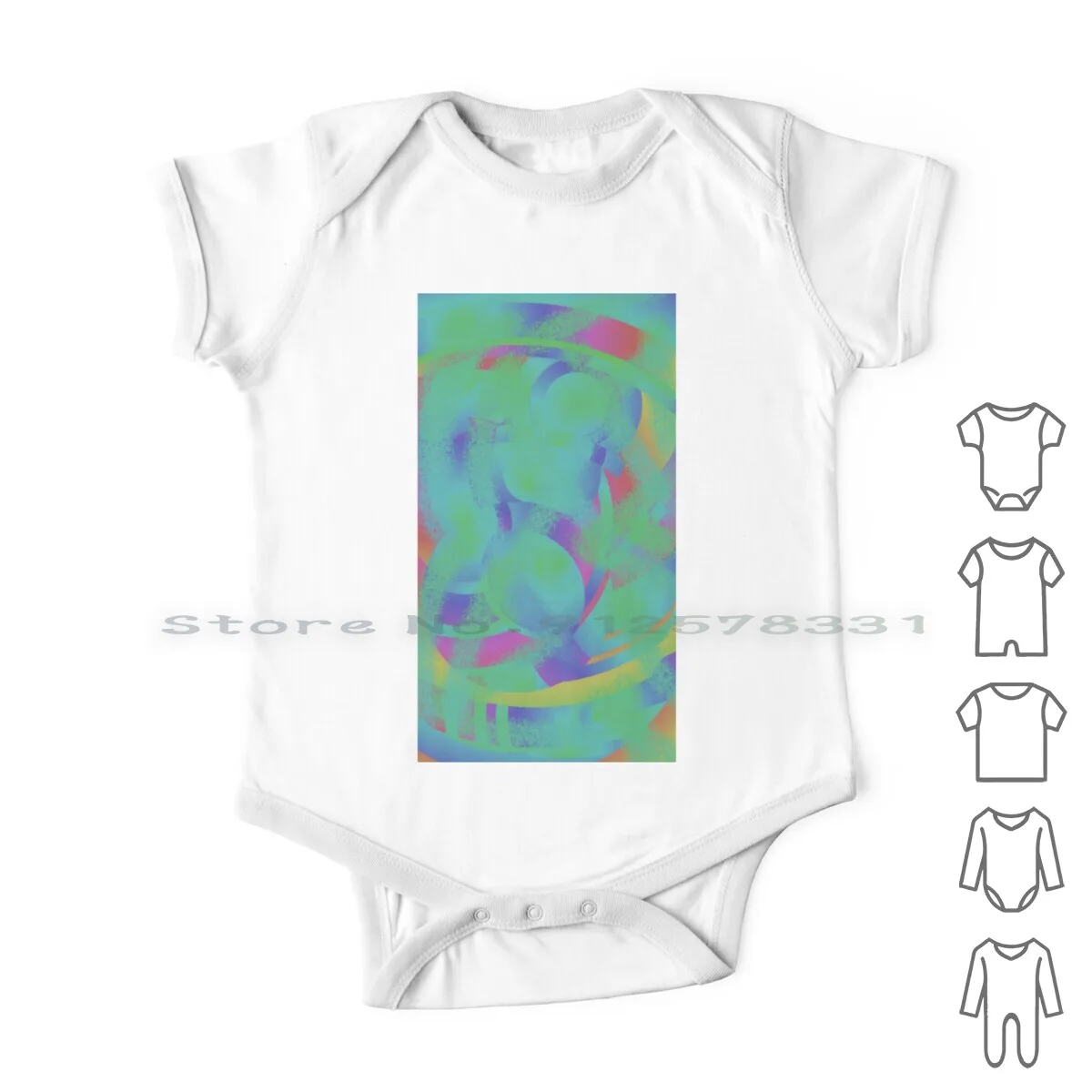 

Mixed Color Art Newborn Baby Clothes Rompers Cotton Jumpsuits Very Popular Retro Fluor Color Vacation Children Adult Brilliant