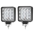 Прожектор высокой мощности для внедорожника, вездехода, грузовика, трактора, мотоцикла, Точечный светильник, 2 шт., 48 Вт Автомобильный светодиодный рабочий светильник 6500K-7500K