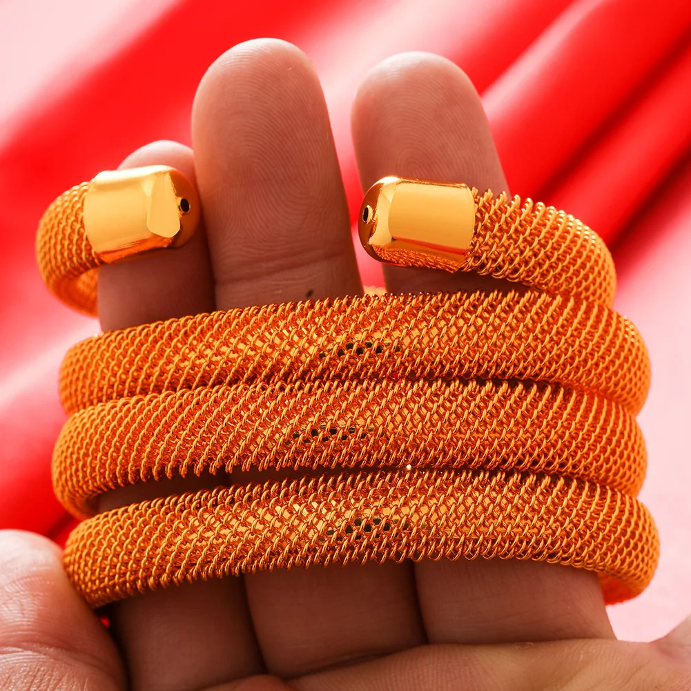 4Pieces Bracelet For Women Dubai Bangles Ethiopian  African Jewelry Arab Middle East Cuff Bangles