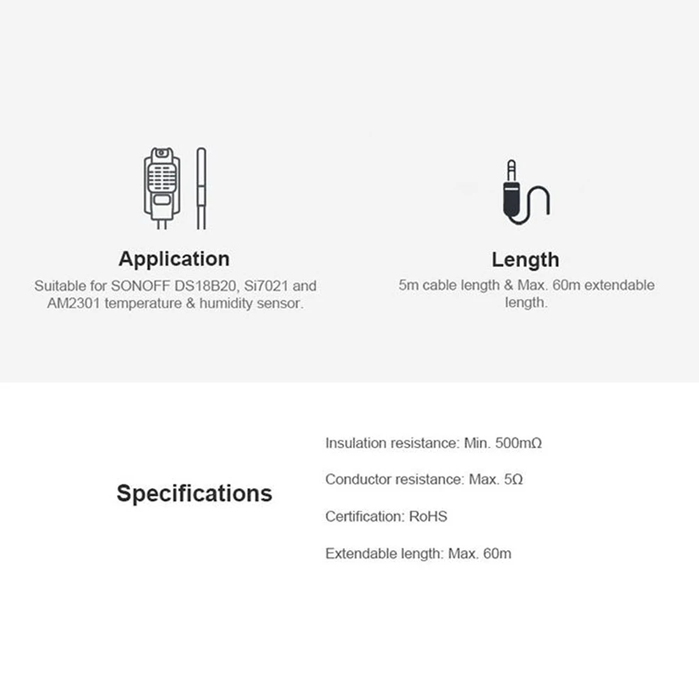 Удлинительный кабель 5 метров высокоточный датчик температуры s совместимый с