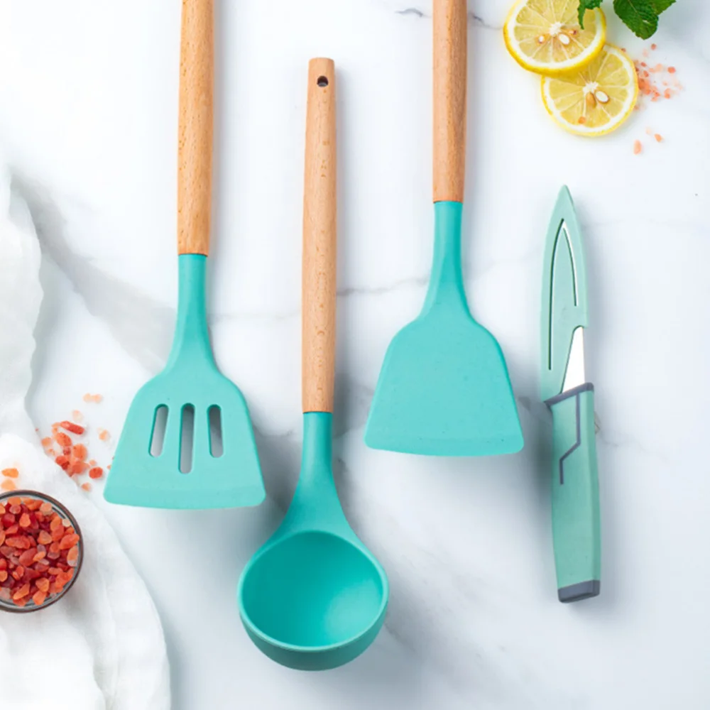 1 набор силиконовых кухонных принадлежностей (зеленый) | Дом и сад