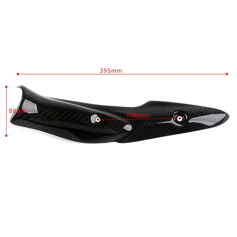 

Motorcycle Exhaust Pipe Cover Carbon Fiber Anti-Scald Cap Heat Shield Guard Shell for Kawasaki Z900 Z 900 2017-2021
