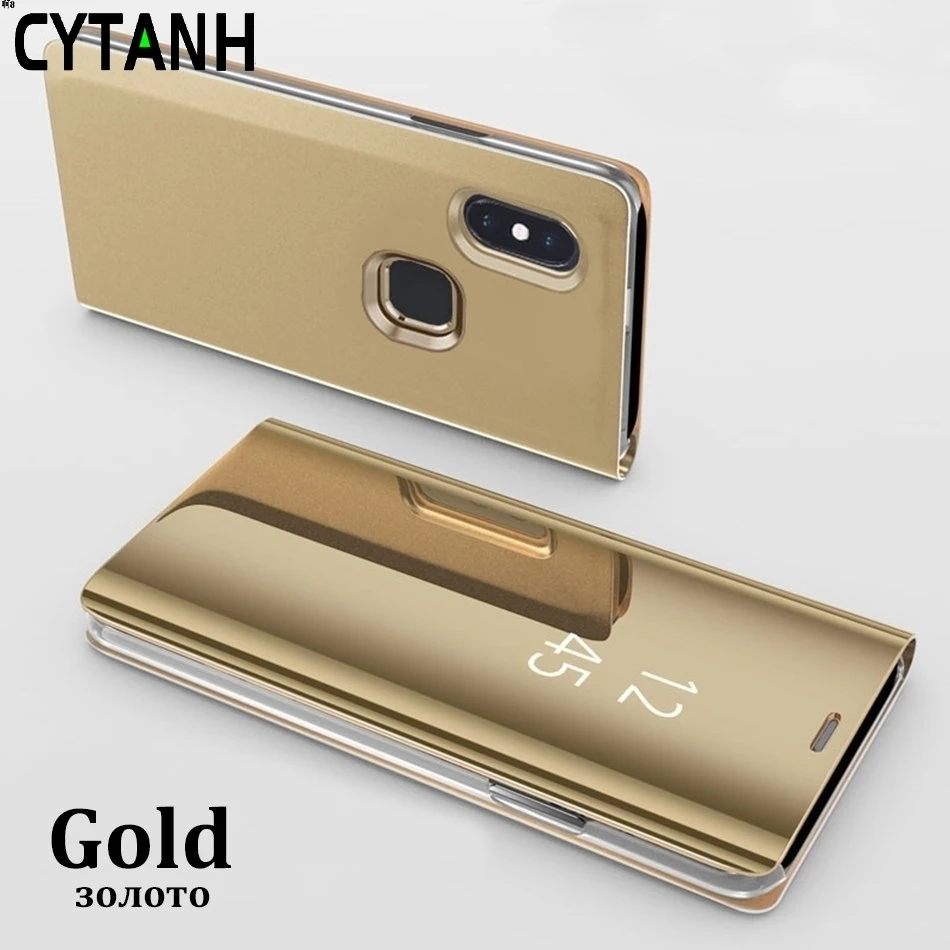 Умный зеркальный Чехол-книжка для Xiaomi Redmi 6A 7A 5 Plus Mi 9T Pro 9 8 SE A1 A2 S2 K20 4X Note 7 6 5A кожаный