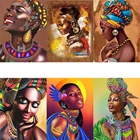 Набор для рисования по номерам на холсте Африканская женщина