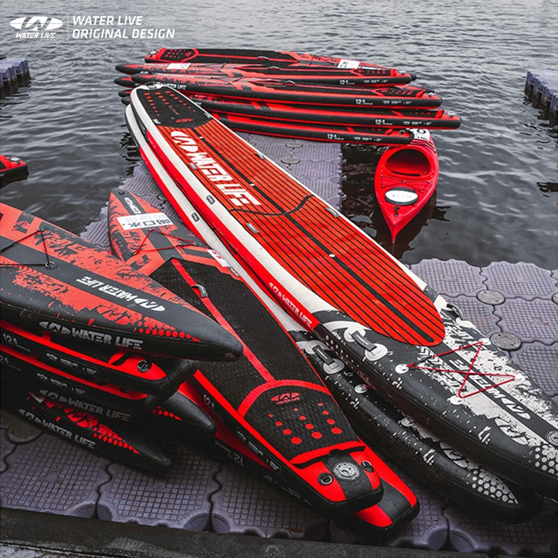 WATERLIVE Многопользовательская SUP Надувная доска для серфинга Двухслойная надувная