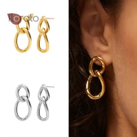 figure 8 shaped hoop earrings 925 sterling silver ear needle simple pendant fashion women exquisite jewelry birthday gift