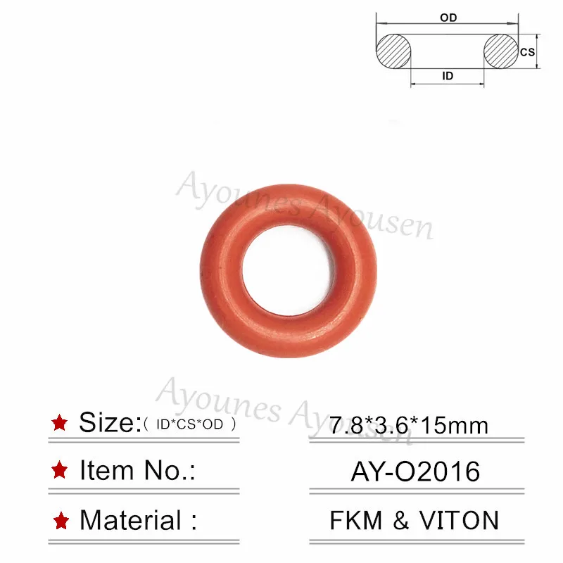 Внутренний диаметр 7 8*3 6 мм 500 шт. для автомобильной форсунки топлива honda верхнее