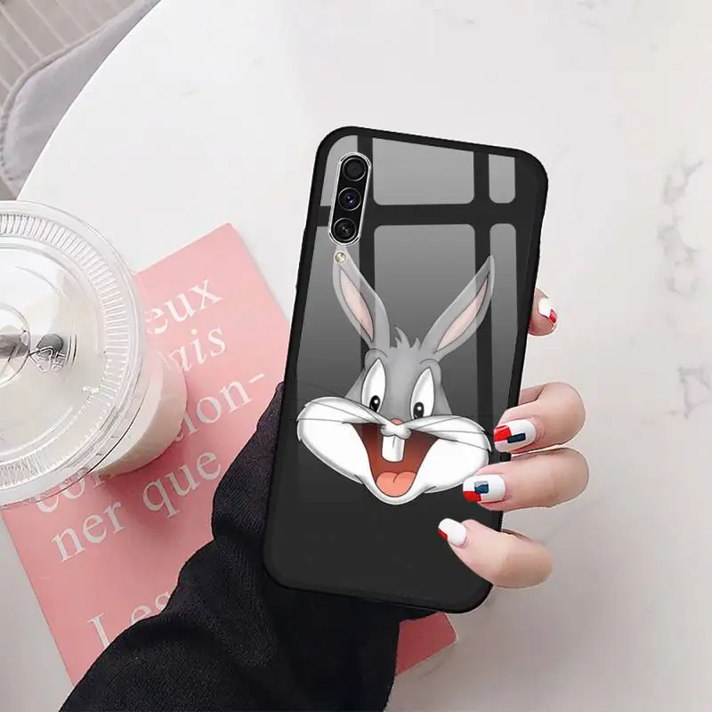 

Bugs Bunny Phone Case Tempered glass For Samsung S20 Ultra S7 edge S8 S9 S10 e plus note8 9 10 pro