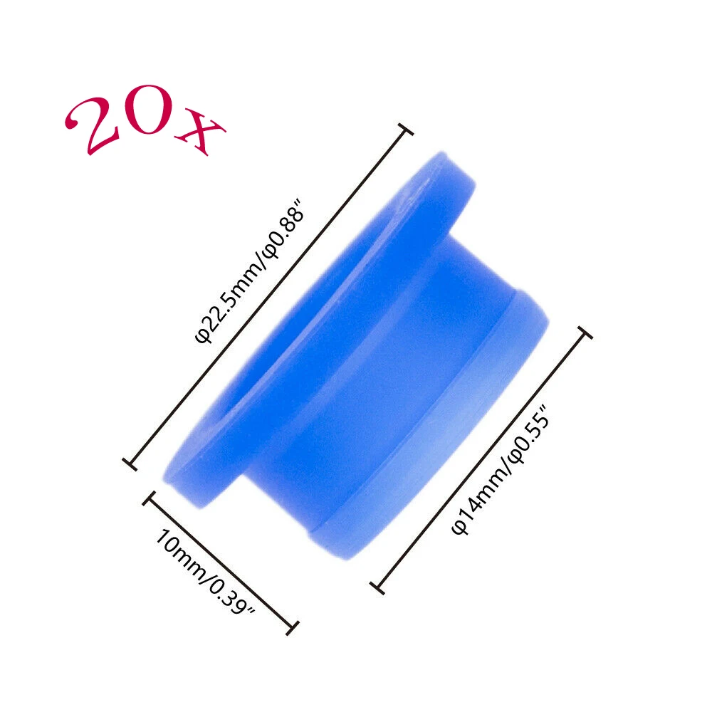 

20pcs Nitro Engine Rear Exhaust Manifold Round Gasket Seal for 1/8 Scale RC Model Car