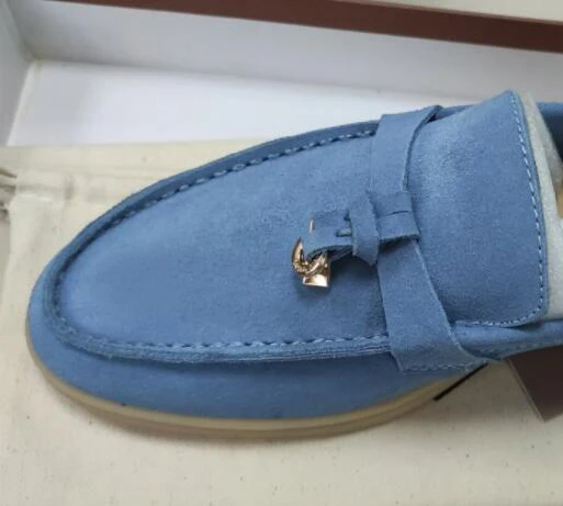 blue wool inside Г., шерстяная обувь на плоской подошве с открытым носком женская теплая удобная зимняя обувь без застежки телесного и черного цвета Зимние ботильоны женская обувь, zapatos mujer - Цвет: blue wool inside
