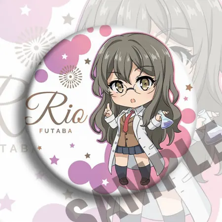 

12pcs/1lot Anime Makinohara Shouko Azusagawa Kaede Toyohama Nodoka Figure 4838 Badges Round Brooch Pin Gifts Kids Toy