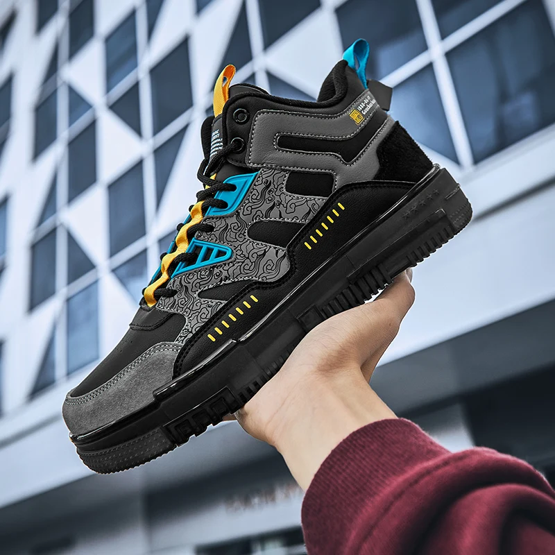 

Кроссовки мужские из итальянской кожи, Повседневная Весенняя спортивная обувь, модные итальянские, черные