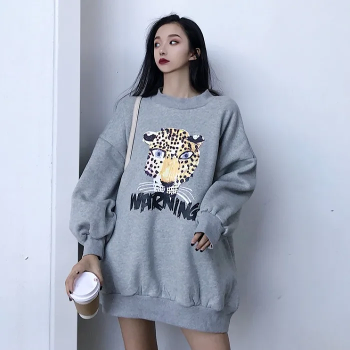 Timis Li Весна негабаритных кофты женские толстовки с капюшоном и длинными рукавами