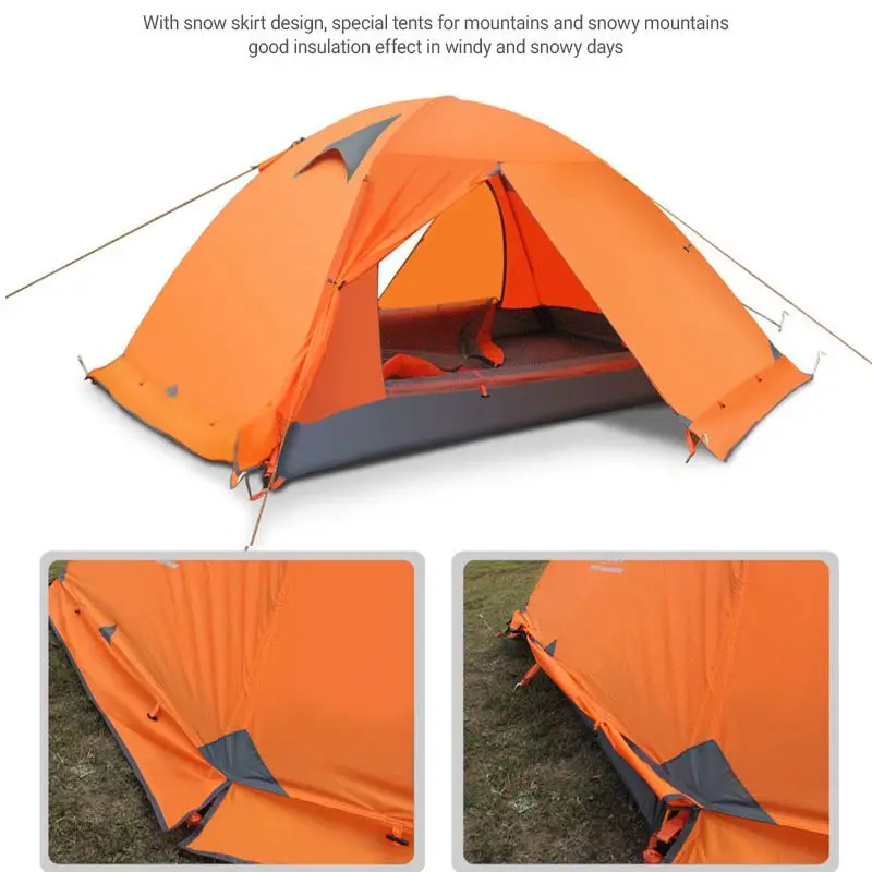 

Outdoor Waterproof 2 Person Camping Tent Portable Aluminum Pole Windproof Travel Tent Lightweight Fishing Hiking BackpackingTent