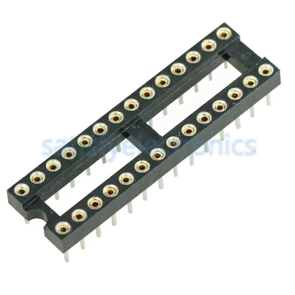 10PCS 28 Pin DIP SIP Round IC Sockets Adaptor Solder Type Narrow | Электроника
