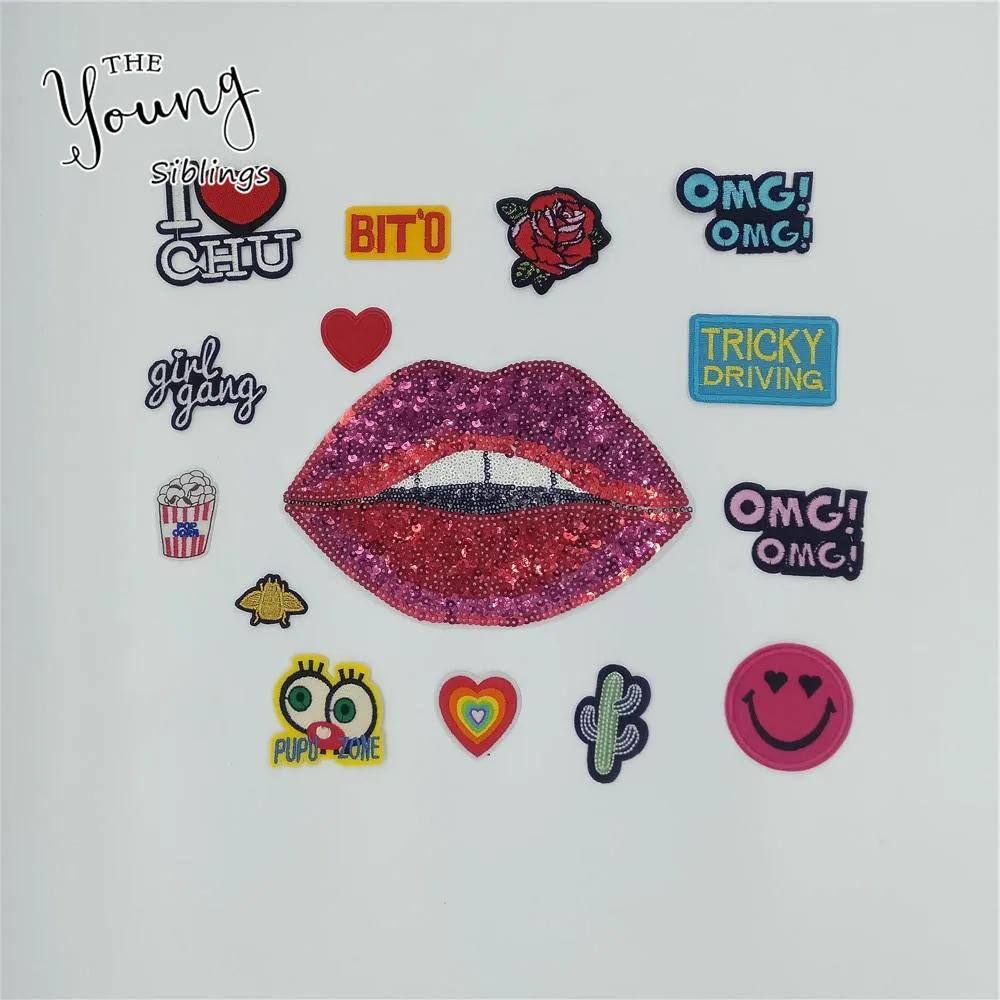 2 ~ 20 шт. для продажи Мультяшные буквы железная аппликация без вышивки детской