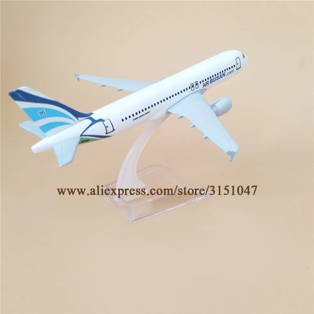 16 см модель самолета из металлического сплава корейский Air BUSAN Airways Airbus 320 A320 Airlines w