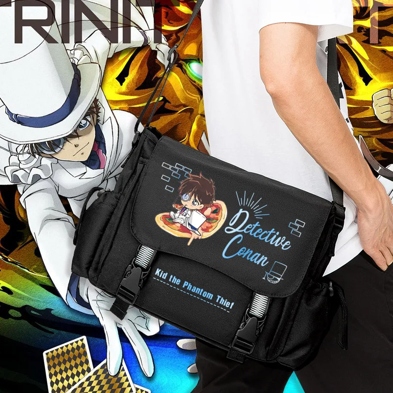 

Detective Conan Backpack for Teenagers Student Messenger Large Capacity Shoulder Bag Multifunctional School Bag Outdoor Travel