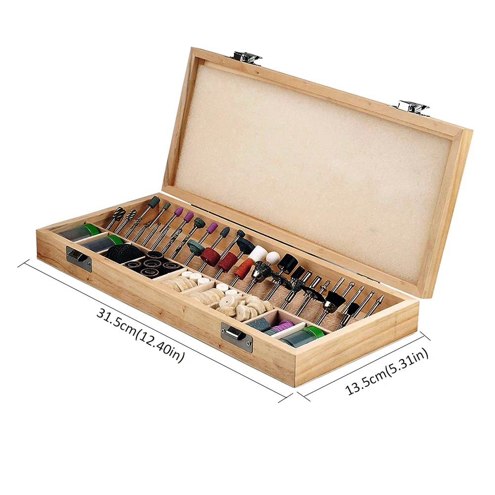 

228pcs Electric Mini Drill Bit Kit Abrasive Rotary Tool Accessories Set for Dremel Sanding Polishing Cutting Engraving Tool Head