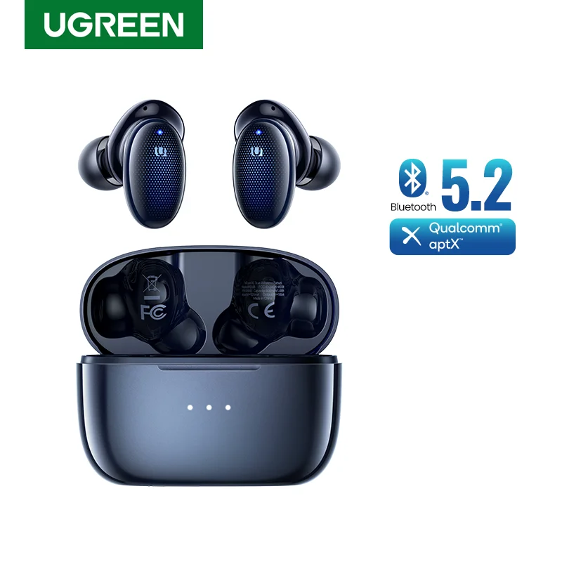 

UGREEN HiTune X5 TWS Wireless Bluetooth 5.2 Earphones aptX Qualcomm Chip Headphones 4 Mic cVc 8.0 Tech