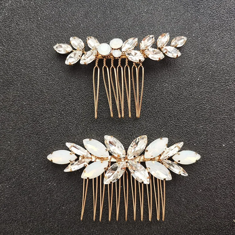 Женский свадебный гребень для волос SLBRIDAL украшение из сплава в стиле арт-деко
